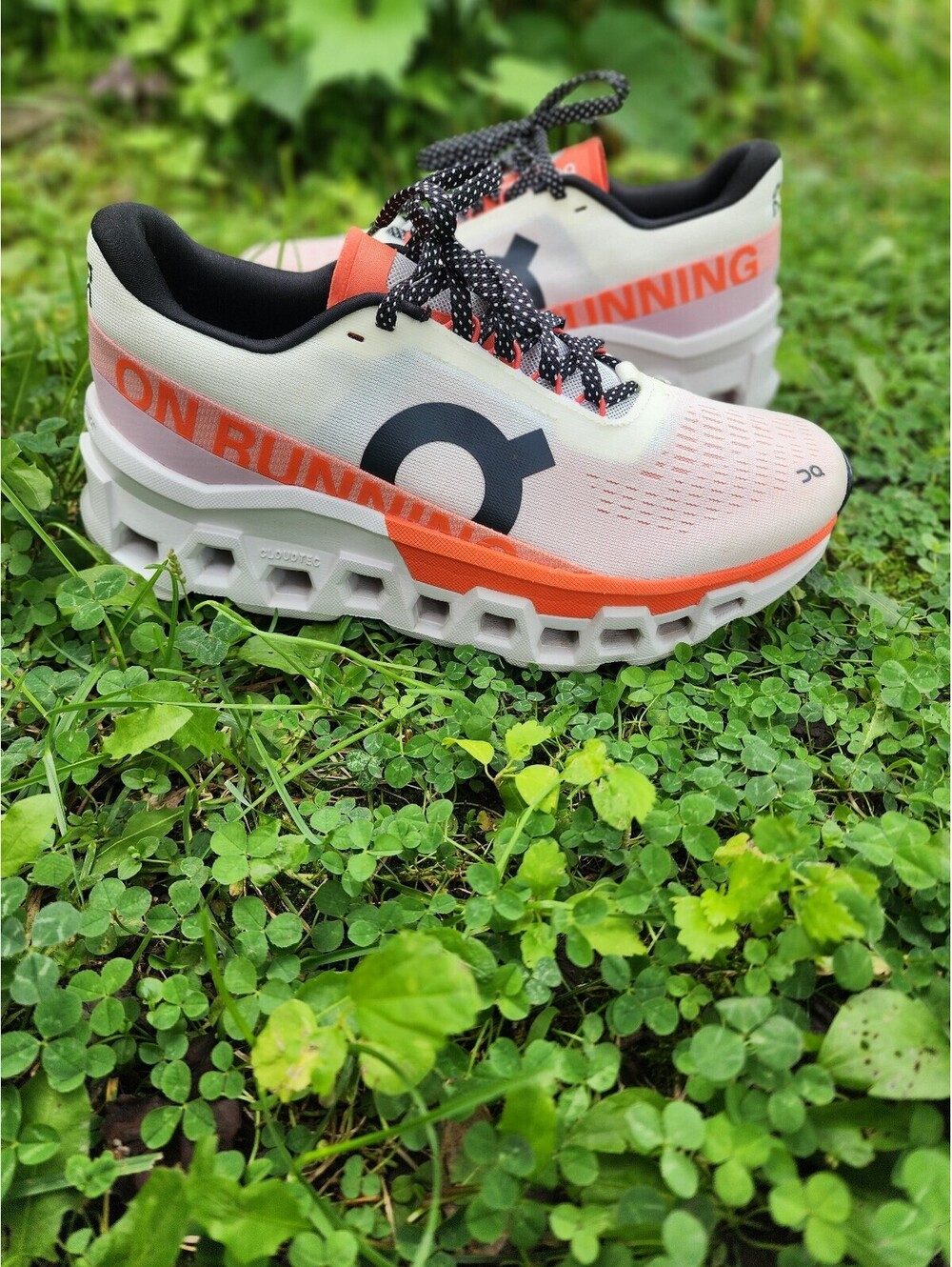 Size 8.5 - Women's On Cloudmonster 2 White Flame - Picture 6 of 9